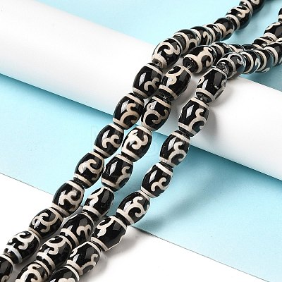 Tibetan Style dZi Beads Strands G-F726-A05-1