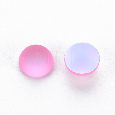 Electroplate Resin Cabochons CRES-Q216-002-1