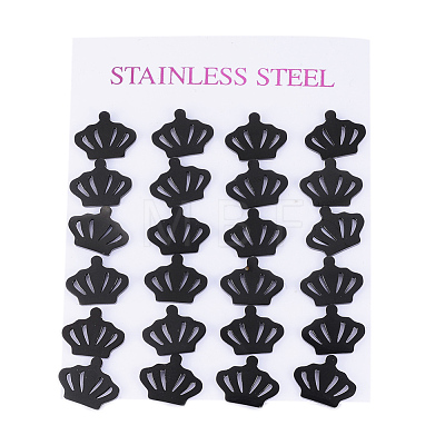 304 Stainless Steel Stud Earrings EJEW-H350-14B-1