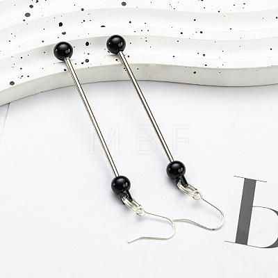 Plastic Dangle Earrings EJEW-WH0033-17D-1