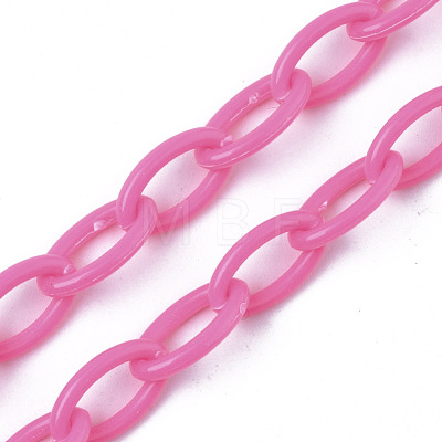 Opaque Acrylic Cable Chains SACR-N010-001F-1