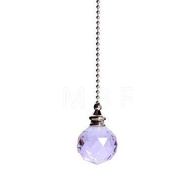 Glass Crystal Ceiling Fan Pull Chain Extenders PW-WG22568-05-1