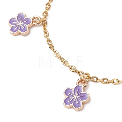 Alloy Enamel Charm Bracelets BJEW-JB13169-03-1