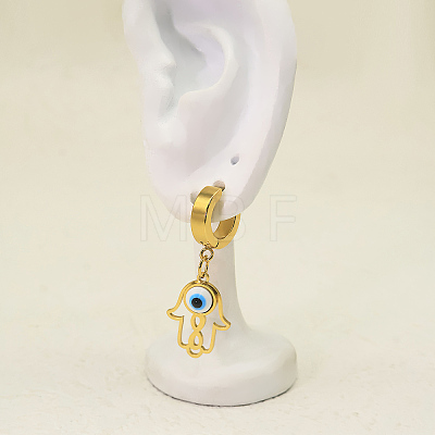 304 Stainless Steel Hoop Dangle Earrings for Women UE5978-1
