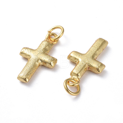 Textured Brass Pendants ZIRC-G160-52G-1