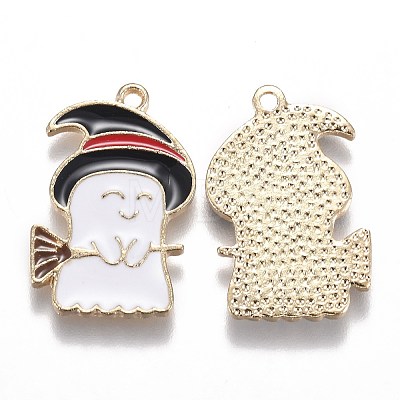 Halloween Theme Alloy Enamel Pendants ENAM-J649-03LG-1