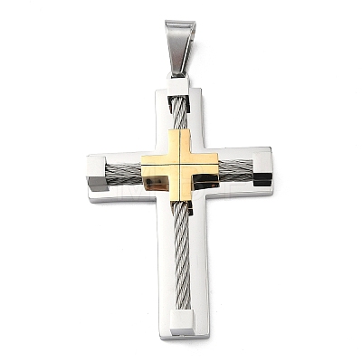 304 Stainless Steel Pendants STAS-H256-05GP-1
