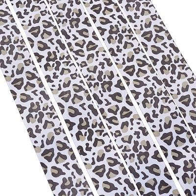 Leopard Printed Grosgrain Ribbons OCOR-TA0001-22B-1