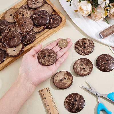 30Pcs Coconut Buttons COCB-ME0001-01-1