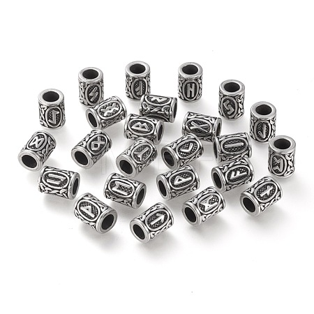 304 Stainless Steel Beads STAS-H460-02AS-1