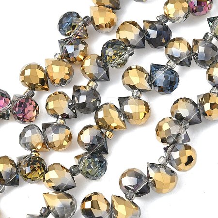 Electroplate Glass Beads Strands EGLA-D030-17Z-1
