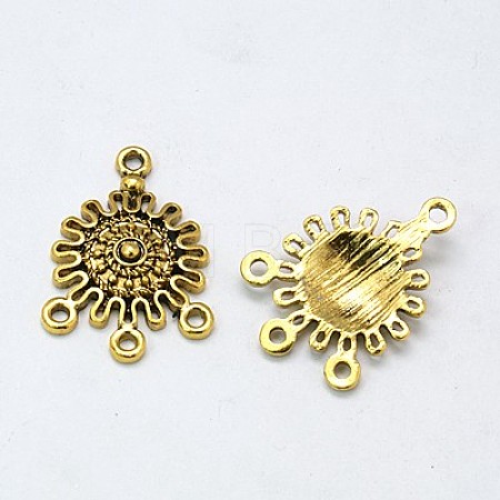Tibetan Style Alloy Chandelier Components Links LS-GLF0145Y-1