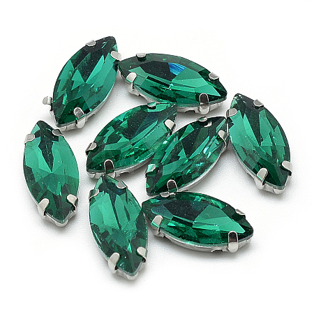 Sew on Rhinestone RGLA-T034-7x15mm-16-1