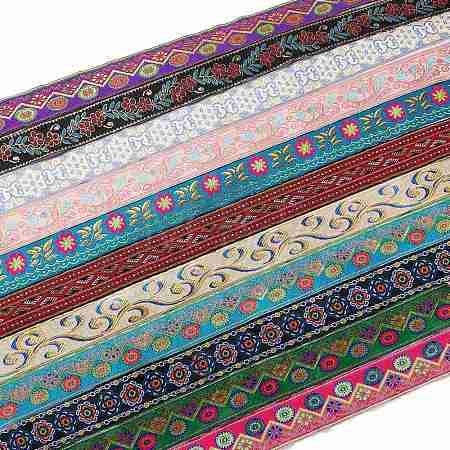 Ethnic Style Embroidery Polyester Ribbons OCOR-XCP0001-23B-1