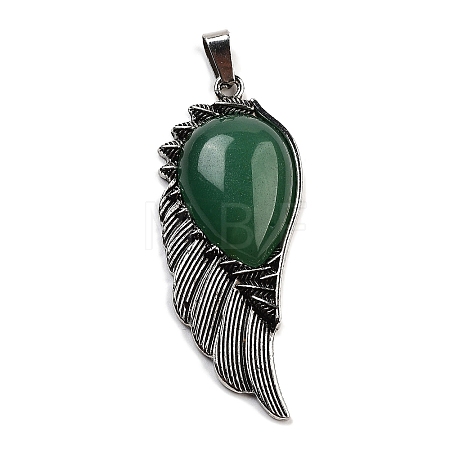 Natural Green Aventurine Big Pendants G-G112-02AS-01-1