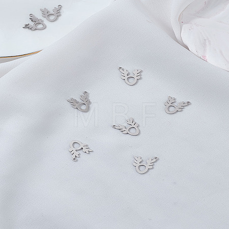 8Pcs 201 Stainless Steel Charms STAS-LP0002-49-1