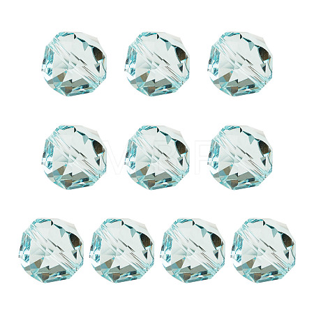 10Pcs Glass Imitation Austrian Crystal Beads GLAA-TADJ0001-11A-1