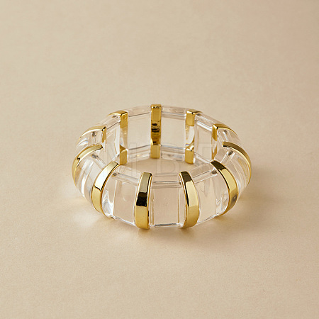 Acrylic Bead Bangles for Women FS-WG59988-06-1