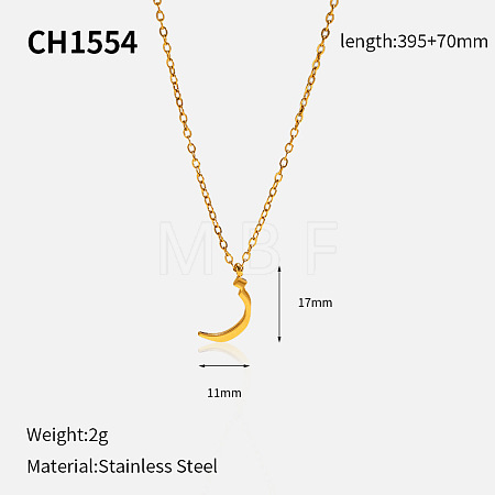 304 Stainless Steel Arabic Initial Letter Pendant Necklaces FS-WG7B6CA-04-1