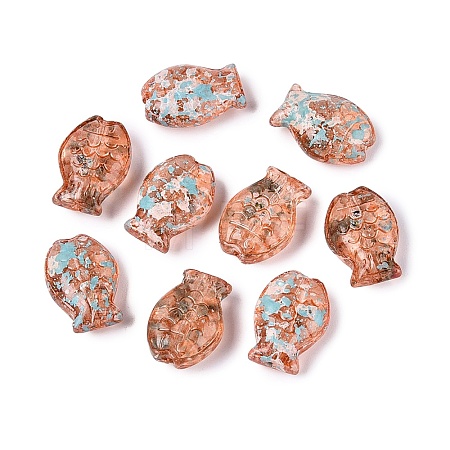 Picasso Transparent Glass Beads SEED-Q039-03D-1