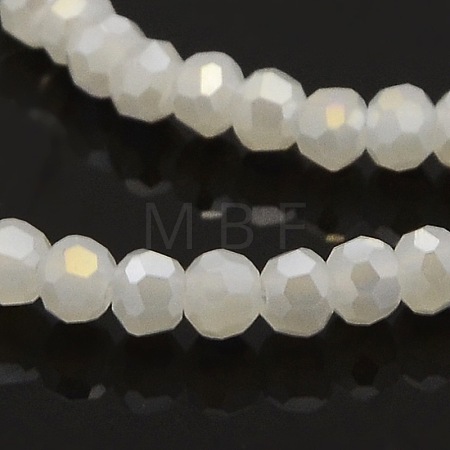 AB Color Plated Imitation Jade Glass Faceted(32 Facets) Round Beads Strands GLAA-A027-3mm-AB01-1