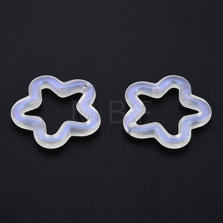 Transparent Luminous Acrylic Pendants TACR-T007-12E-1