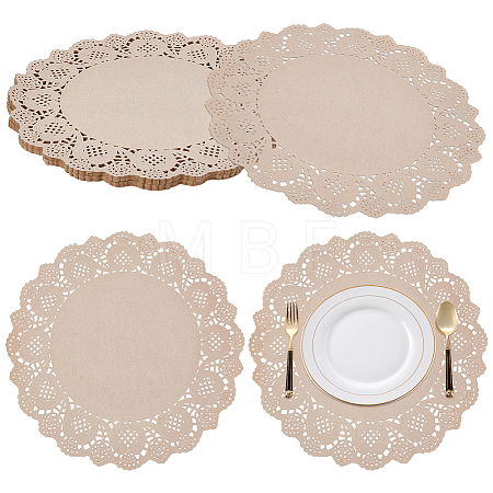 100Pcs Paper Wedding Party Table Mat AJEW-WH0696-674-1