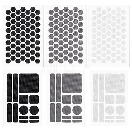 12 Sheets 6 Styles PEVA Anti-Slip Stickers AJEW-CA0005-59-1
