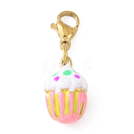 304 Stainless Steel Enamel Pendant Decorations STAS-D205-03A-G-1