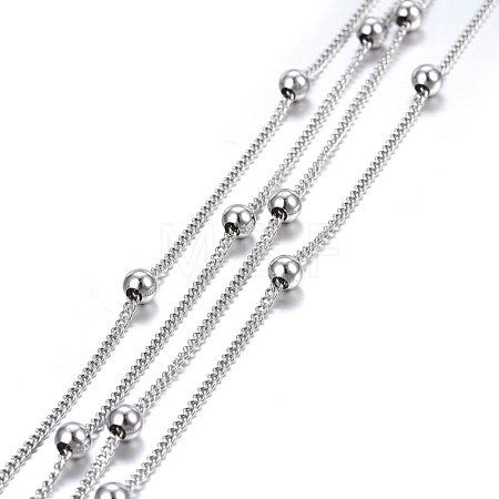 Tarnish Resistant 304 Stainless Steel Twisted Chains/Curb Chains CHS-H024-01P-A-1