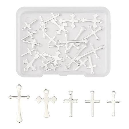 25Pcs 5 Styles Brass Pendants KK-FS0001-51S-1