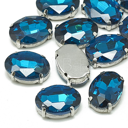 Sew on Rhinestone RGLA-T091-8x10mm-14P-1