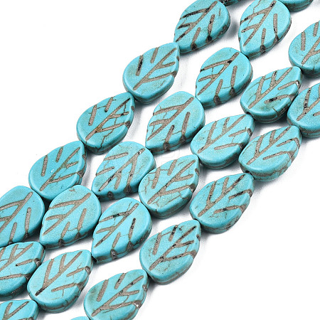 Gemstone Beads Strands X-TURQ-S240-14x10mm-2-1
