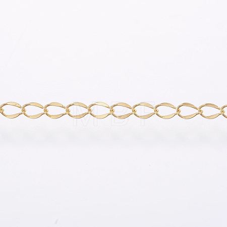 3.28 Feet Handmade Ion Plating(IP) 304 Stainless Steel Curb Chains X-STAS-G038-11A-1