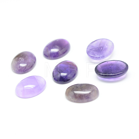 Natural Amethyst Gemstone Cabochons G-T020-20x30mm-26-1