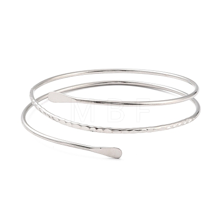 Wire Wrap Upper Arm Cuff Band AJEW-G033-07P-1