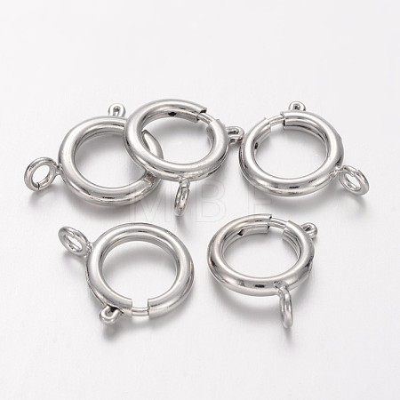 Brass Spring Ring Clasps KK-H419-N-1