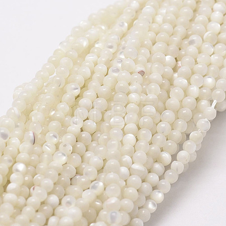 Natural White Shell Beads X-G-N0190-11-2mm-1