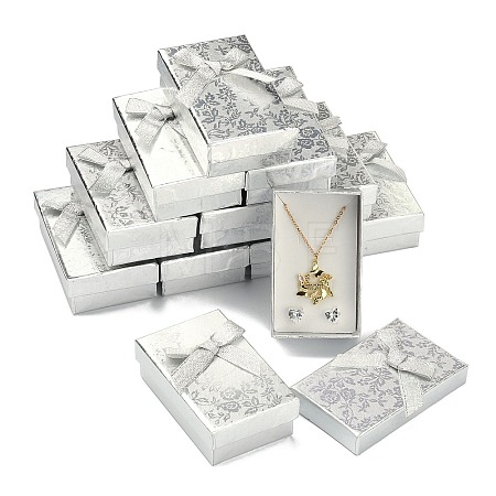 Rectangle Cardboard Jewelry Set Boxes LS-CBOX-S013-02-1
