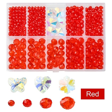DIY Glass Beads & Charms Jewelry Making Finding Kit DIY-YW0008-98C-1