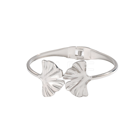 304 Stainless Steel Cuff Bangles STAS-OY009-16P-1