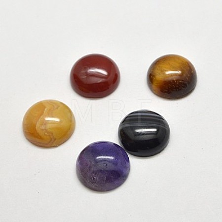 Natural Gemstone Cabochons G-G528-12mm-M2-1