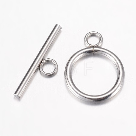 Tarnish Resistant 304 Stainless Steel Toggle Clasps LS-STAS-P100-07P-1