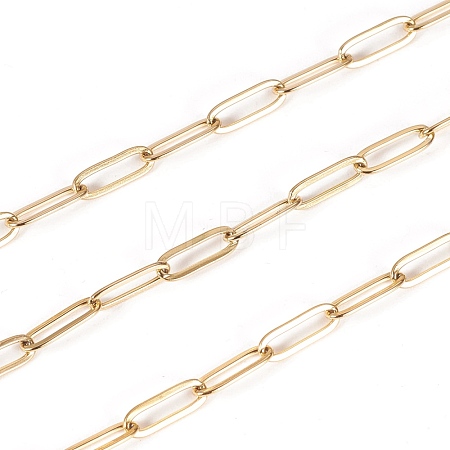 Ion Plating(IP) 304 Stainless Steel Paperclip Chains STAS-K209-07G-1