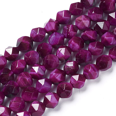 Natural Tiger Eye Beads Strands G-I217-A-01G-1