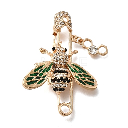 Zinc Alloy Enamel Rhinstone Brooches JEWB-V001-03C-01-1