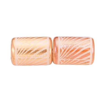 Electroplate Glass Beads EGLA-Q137-01A-N01-1