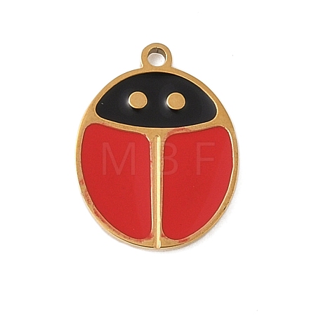 304 Stainless Steel Enamel Charms STAS-K312-07A-G-1