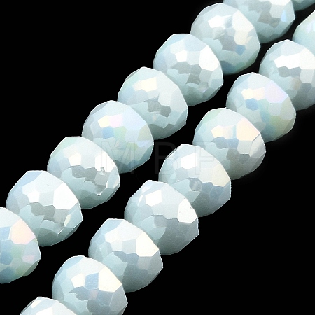 AB Color Plate Glass Beads Strands EGLA-P051-02A-B05-1