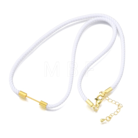 3MM Round Nylon Milan Cord Necklaces Making NJEW-H091-01G-28-1